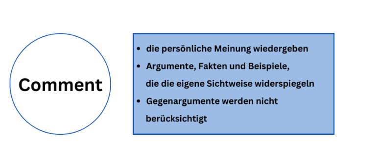 unterschied essay und comment